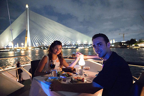 cruise dinner bangkok with indian food