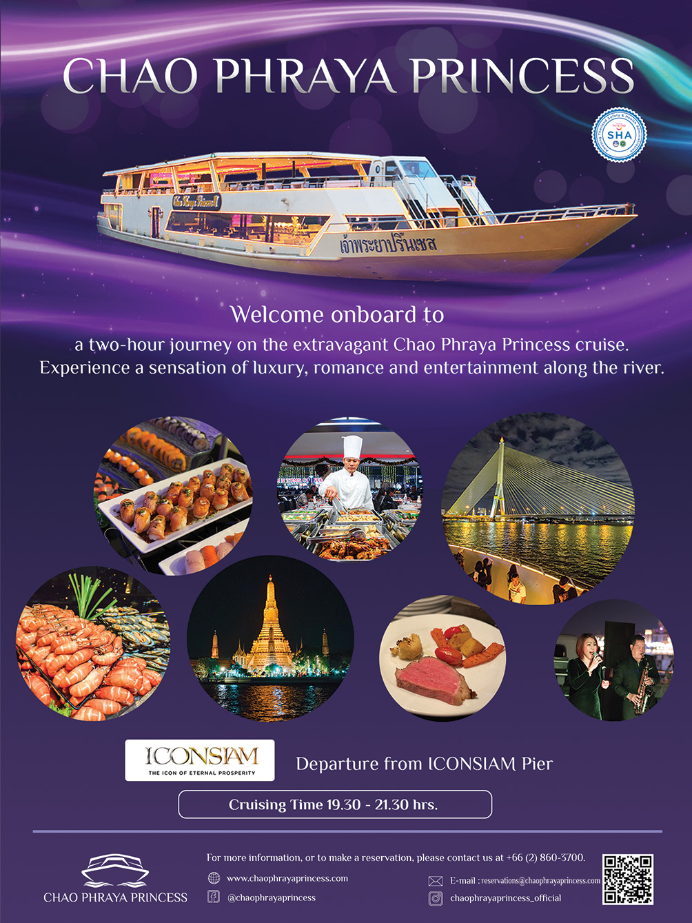 chao phraya princess dinner cruise location